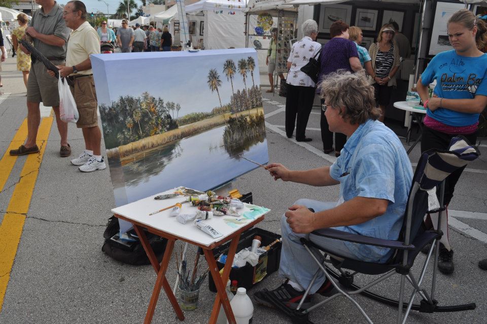 Eau Gallie Artist at Work 2