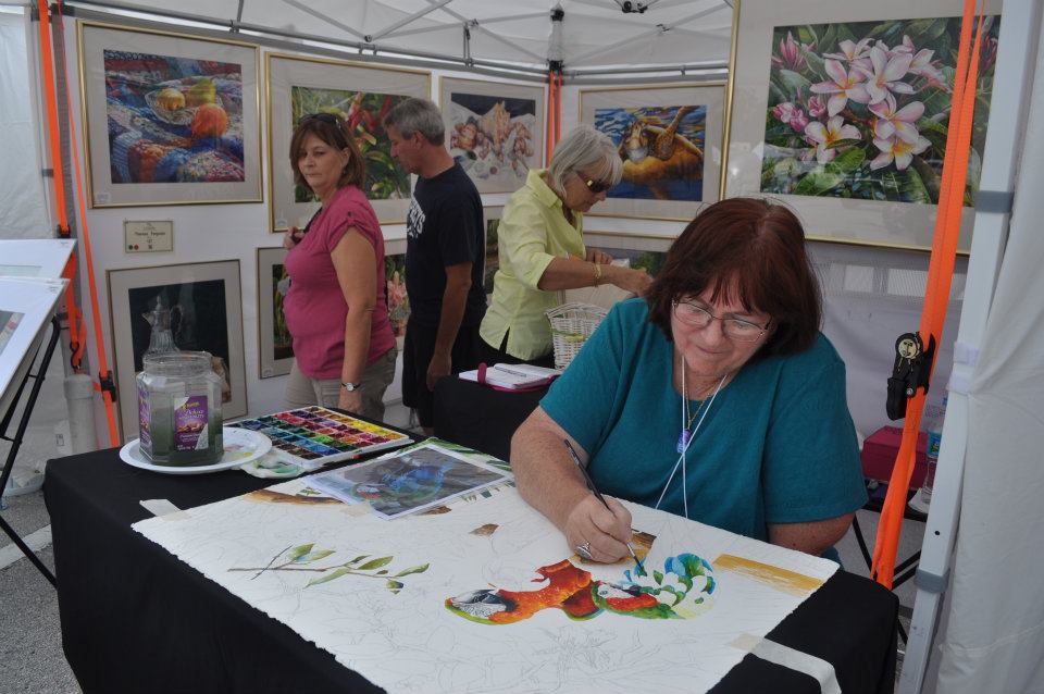 Eau Gallie Artist at Work 4
